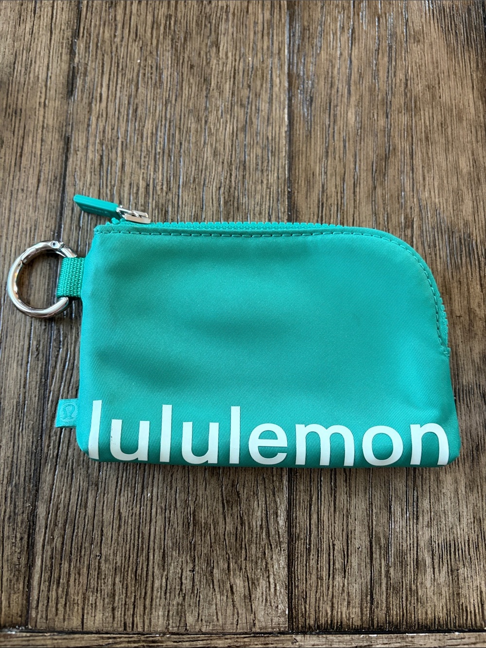 lululemon athletica Teal Clippable Card Pouch